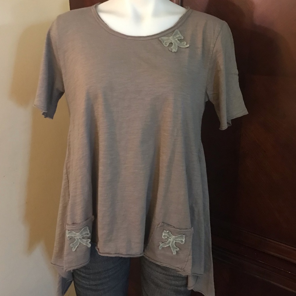 🆕 Catwalk Studio Brownish Asymmetrical Top-Large
